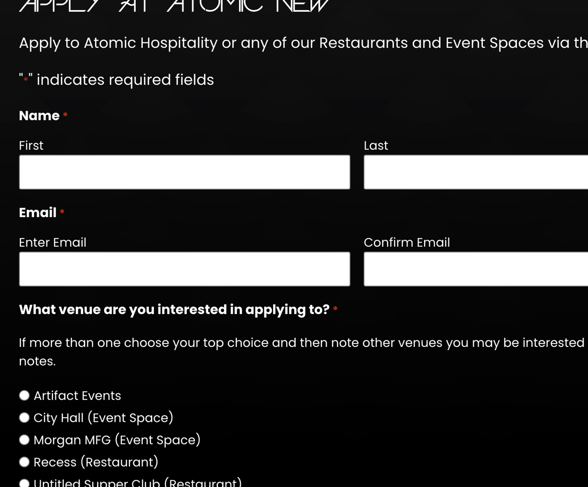 web form site detail